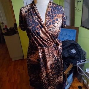 Flirty Lane Bryant Leopard Print Dress